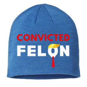 Convicted Felon Donald Trump Guilty Lock Him Up Sustainable Beanie