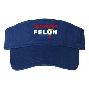 Convicted Felon Donald Trump Guilty Lock Him Up Valucap Bio-Washed Visor