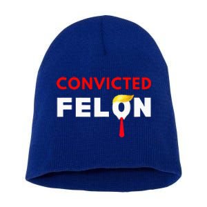 Convicted Felon Donald Trump Guilty Lock Him Up Short Acrylic Beanie