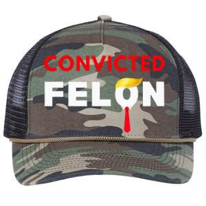 Convicted Felon Donald Trump Guilty Lock Him Up Retro Rope Trucker Hat Cap