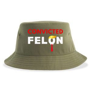 Convicted Felon Donald Trump Guilty Lock Him Up Sustainable Bucket Hat