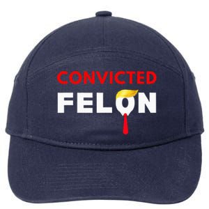 Convicted Felon Donald Trump Guilty Lock Him Up 7-Panel Snapback Hat