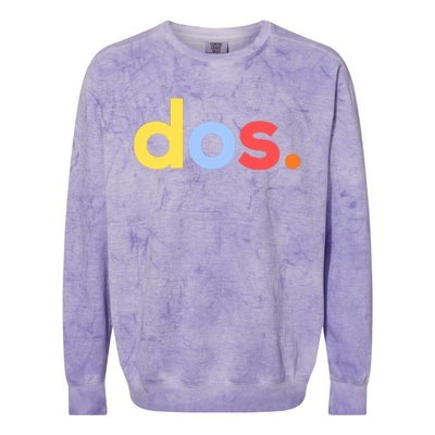 Cute Funny Dos Anos 2nd Birthday For Boys Colorblast Crewneck Sweatshirt