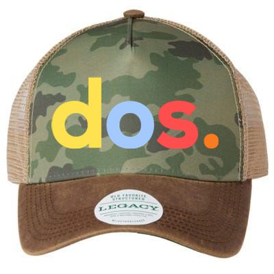 Cute Funny Dos Anos 2nd Birthday For Boys Legacy Tie Dye Trucker Hat