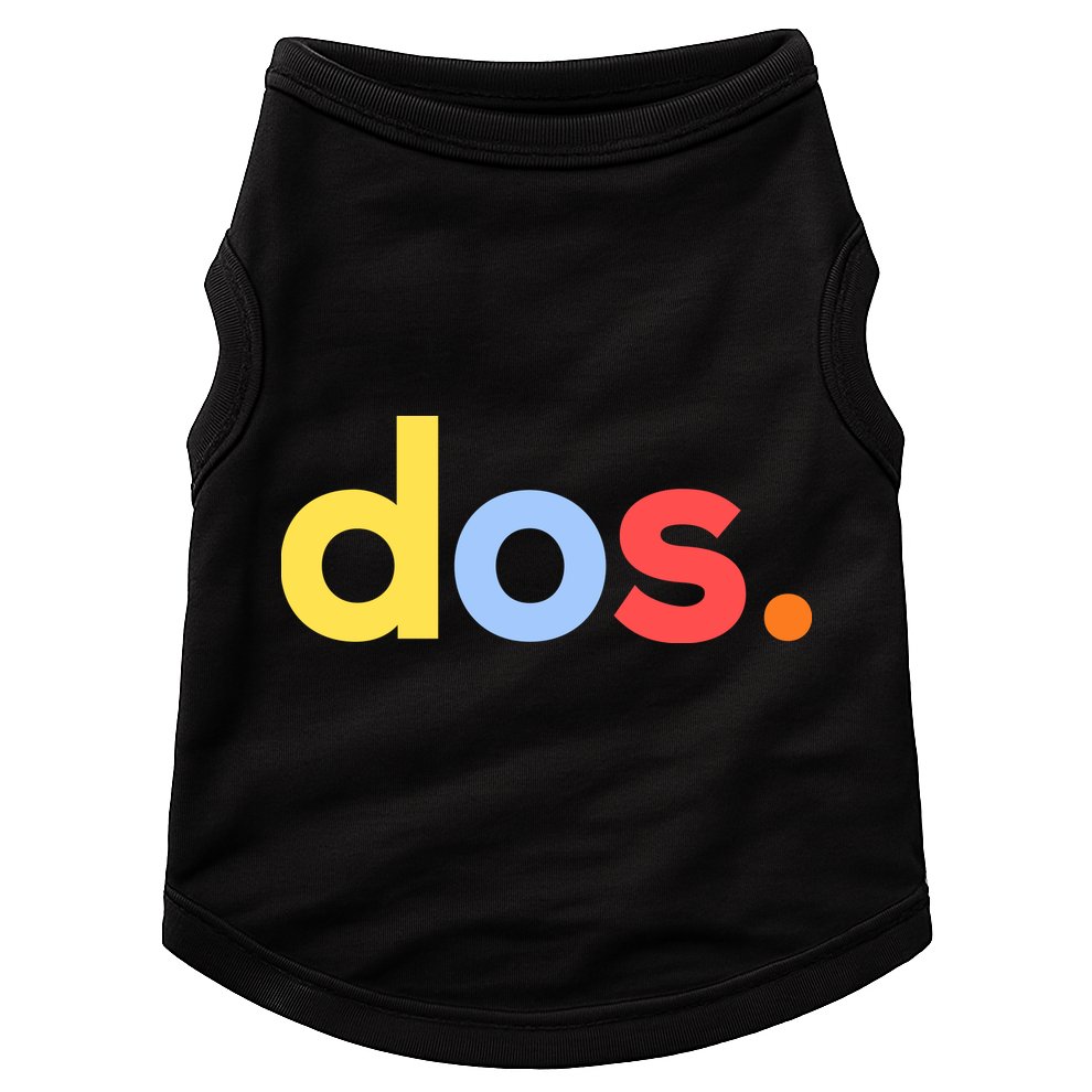 Cute Funny Dos Anos 2nd Birthday For Boys Doggie Tank