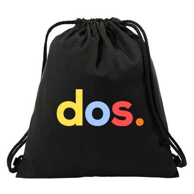 Cute Funny Dos Anos 2nd Birthday For Boys Drawstring Bag