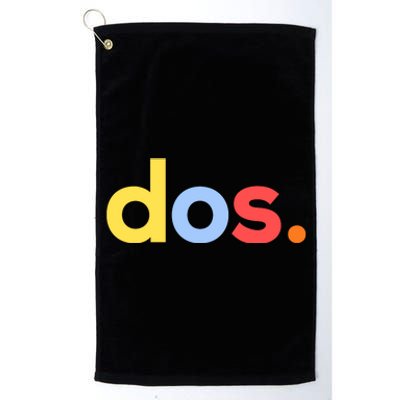 Cute Funny Dos Anos 2nd Birthday For Boys Platinum Collection Golf Towel