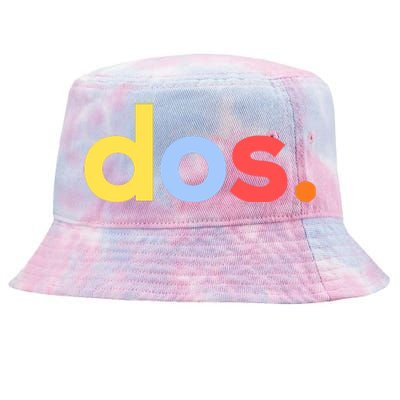 Cute Funny Dos Anos 2nd Birthday For Boys Tie-Dyed Bucket Hat