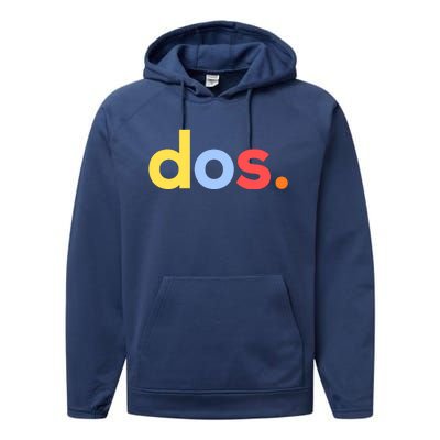 Cute Funny Dos Anos 2nd Birthday For Boys Performance Fleece Hoodie