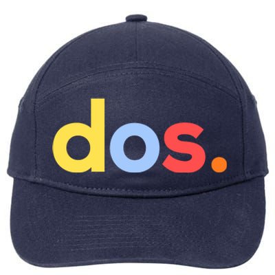 Cute Funny Dos Anos 2nd Birthday For Boys 7-Panel Snapback Hat