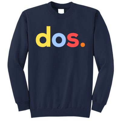 Cute Funny Dos Anos 2nd Birthday For Boys Tall Sweatshirt