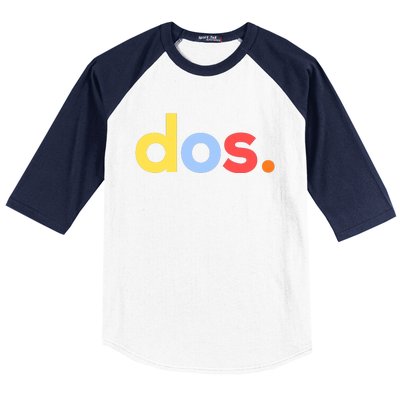 Cute Funny Dos Anos 2nd Birthday For Boys Baseball Sleeve Shirt