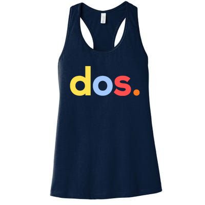 Cute Funny Dos Anos 2nd Birthday For Boys Women's Racerback Tank