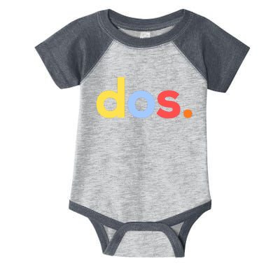 Cute Funny Dos Anos 2nd Birthday For Boys Infant Baby Jersey Bodysuit