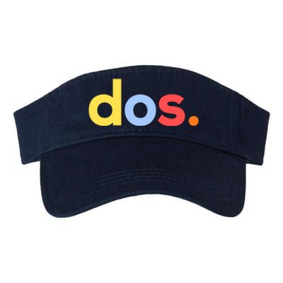 Cute Funny Dos Anos 2nd Birthday For Boys Valucap Bio-Washed Visor