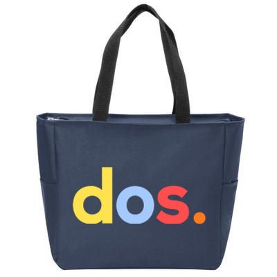 Cute Funny Dos Anos 2nd Birthday For Boys Zip Tote Bag