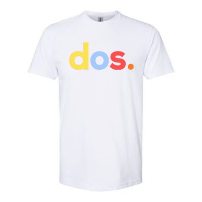 Cute Funny Dos Anos 2nd Birthday For Boys Softstyle CVC T-Shirt