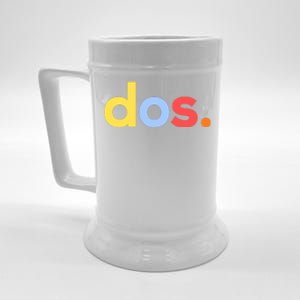 Cute Funny Dos Anos 2nd Birthday For Boys Beer Stein