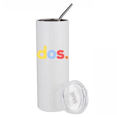 Cute Funny Dos Anos 2nd Birthday For Boys Stainless Steel Tumbler