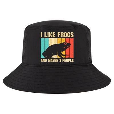 Cute Frog Design For Toad Lover  Amphibian Animals Cool Comfort Performance Bucket Hat