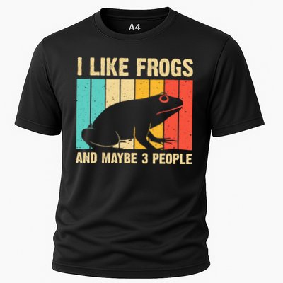 Cute Frog Design For Toad Lover  Amphibian Animals Performance Shirt