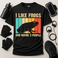Cute Frog Design For Toad Lover  Amphibian Animals Cooling Performance Crew T-Shirt