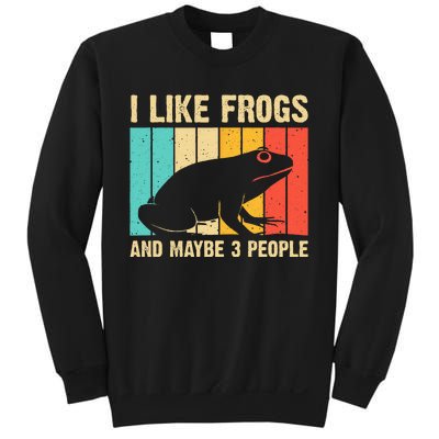 Cute Frog Design For Toad Lover  Amphibian Animals Sweatshirt