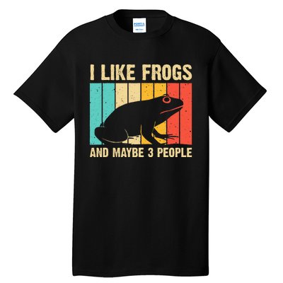 Cute Frog Design For Toad Lover  Amphibian Animals Tall T-Shirt