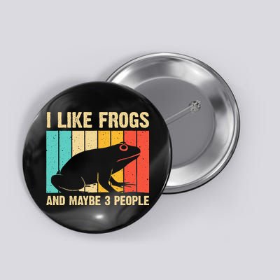 Cute Frog Design For Toad Lover  Amphibian Animals Button