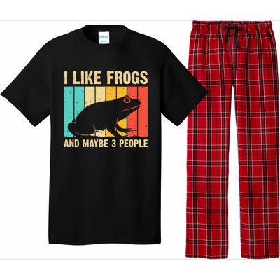 Cute Frog Design For Toad Lover  Amphibian Animals Pajama Set