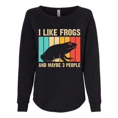 Cute Frog Design For Toad Lover  Amphibian Animals Womens California Wash Sweatshirt