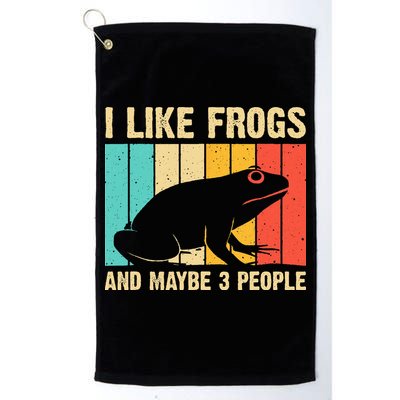 Cute Frog Design For Toad Lover  Amphibian Animals Golf Towel