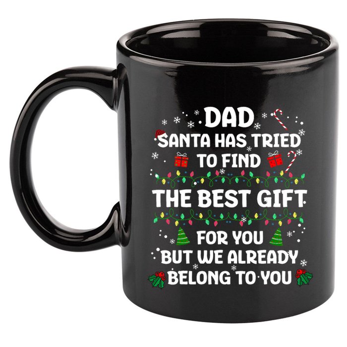 Christmas For Dad Xmas Daddy Father Christmas Dad 11oz C Handle Ceramic Mug