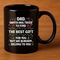 Christmas For Dad Xmas Daddy Father Christmas Dad 11oz C Handle Ceramic Mug
