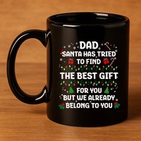 Christmas For Dad Xmas Daddy Father Christmas Dad 11oz C Handle Ceramic Mug
