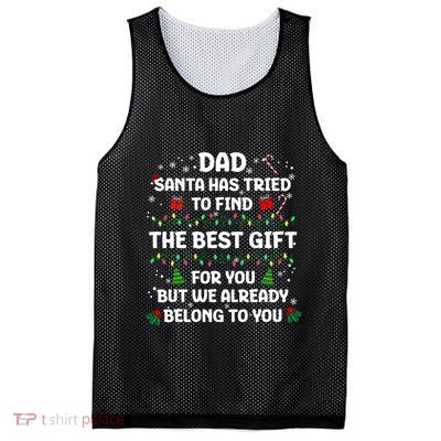 Christmas For Dad Xmas Daddy Father Christmas Dad Mesh Reversible Basketball Jersey Tank