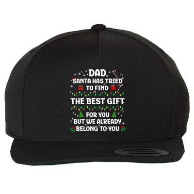 Christmas For Dad Xmas Daddy Father Christmas Dad Wool Snapback Cap