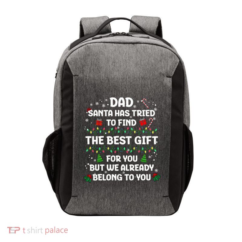 Christmas For Dad Xmas Daddy Father Christmas Dad Vector Backpack