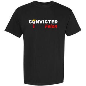 Convicted Felon Donald Trump Guilty Trump Mugshot Prison Garment-Dyed Heavyweight T-Shirt