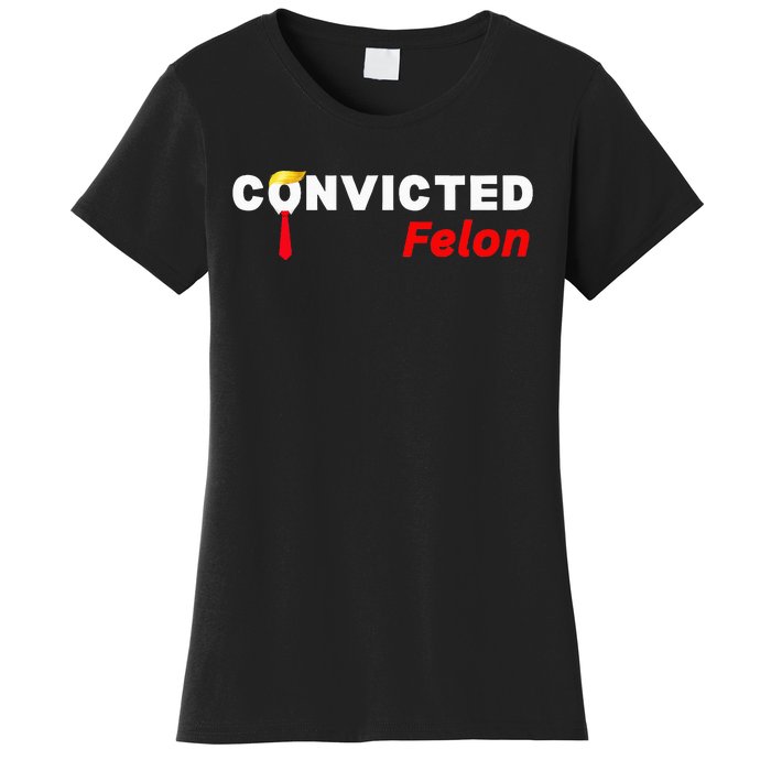 Convicted Felon Donald Trump Guilty Trump Mugshot Prison Women's T-Shirt