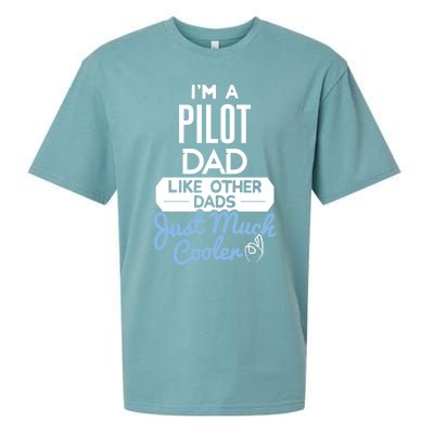 Cool Fathers Day Great Gift Pilot Dad Gift Sueded Cloud Jersey T-Shirt