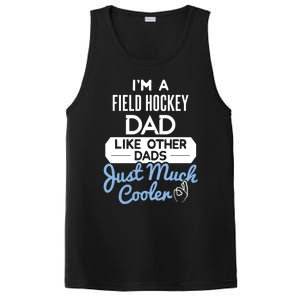 Cool Fathers Day Design Field Hockey Dad Gift PosiCharge Competitor Tank