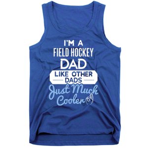 Cool Fathers Day Design Field Hockey Dad Gift Tank Top