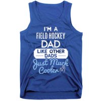 Cool Fathers Day Design Field Hockey Dad Gift Tank Top