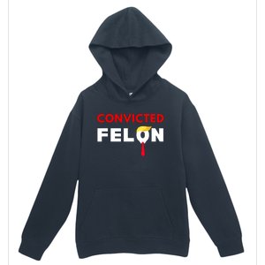 Convicted Felon Donald Trump Guilty Lock Him Up Trump Prison Urban Pullover Hoodie