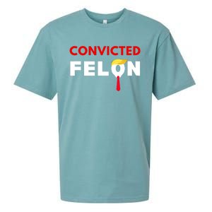 Convicted Felon Donald Trump Guilty Lock Him Up Trump Prison Sueded Cloud Jersey T-Shirt