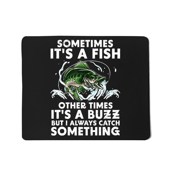 Cool Fishing Design For  Wo Fishing Rod Fish Fisherman Mousepad