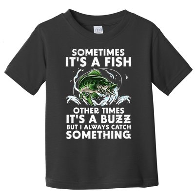 Cool Fishing Design For  Wo Fishing Rod Fish Fisherman Toddler T-Shirt