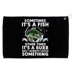 Cool Fishing Design For  Wo Fishing Rod Fish Fisherman Grommeted Golf Towel