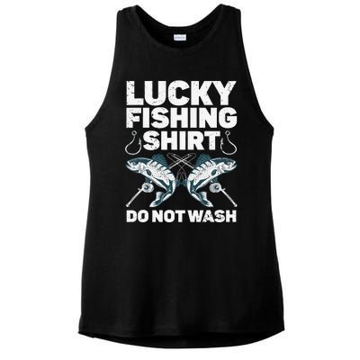 Cute Fishing Design For Fisherman Fishing Lovers Ladies PosiCharge Tri-Blend Wicking Tank